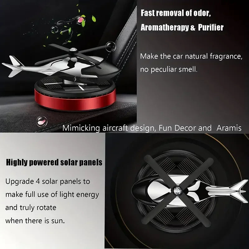 Helicopter Solar Car Air Freshener