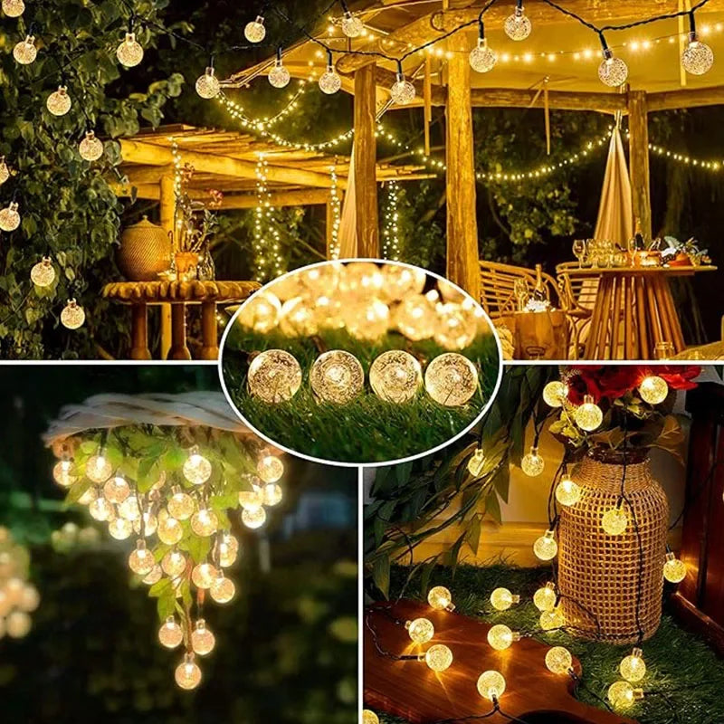 100 LED Solar String Lights