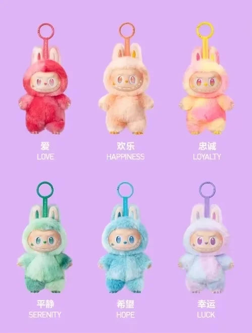 Labubu V1–V3 Series Macaron Keychain