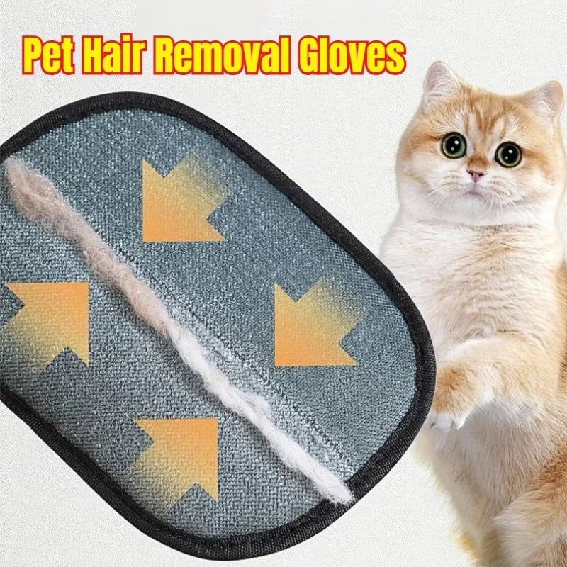 Soft Pet Grooming Hair Gloves
