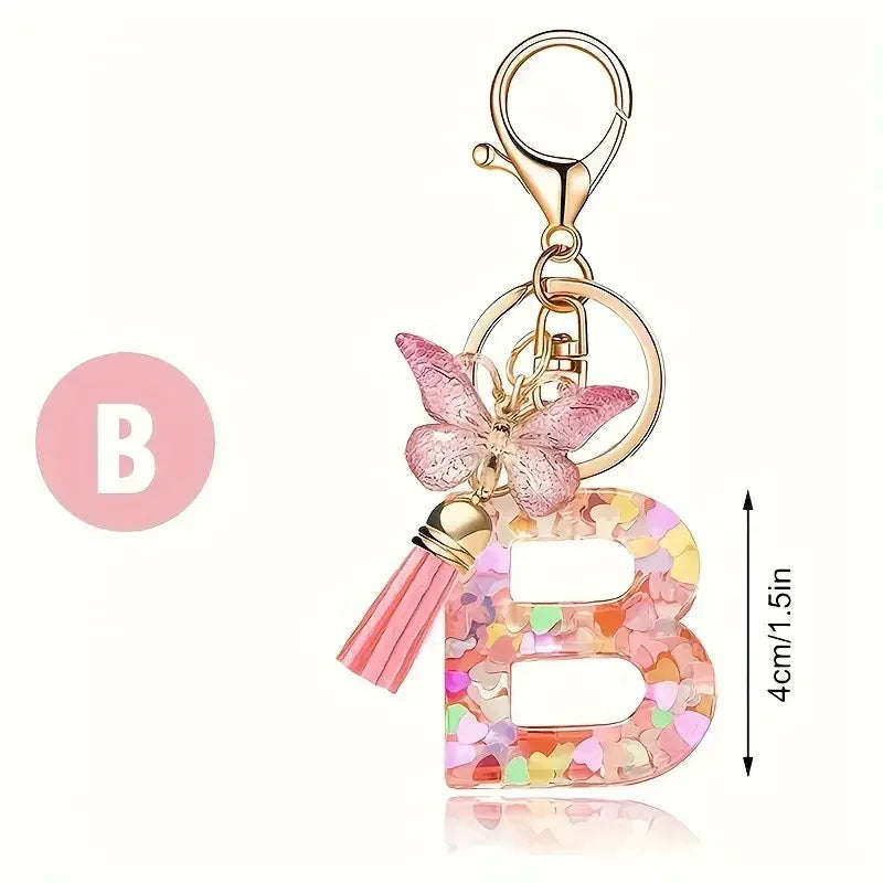 A-Z Letter Metal Keychain