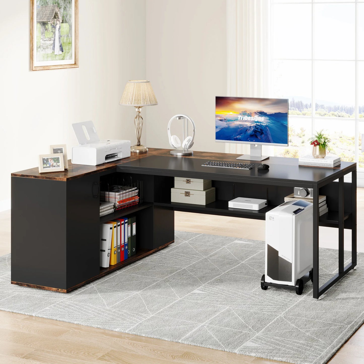 Tribesigns 71-Inch L-Shaped Desk