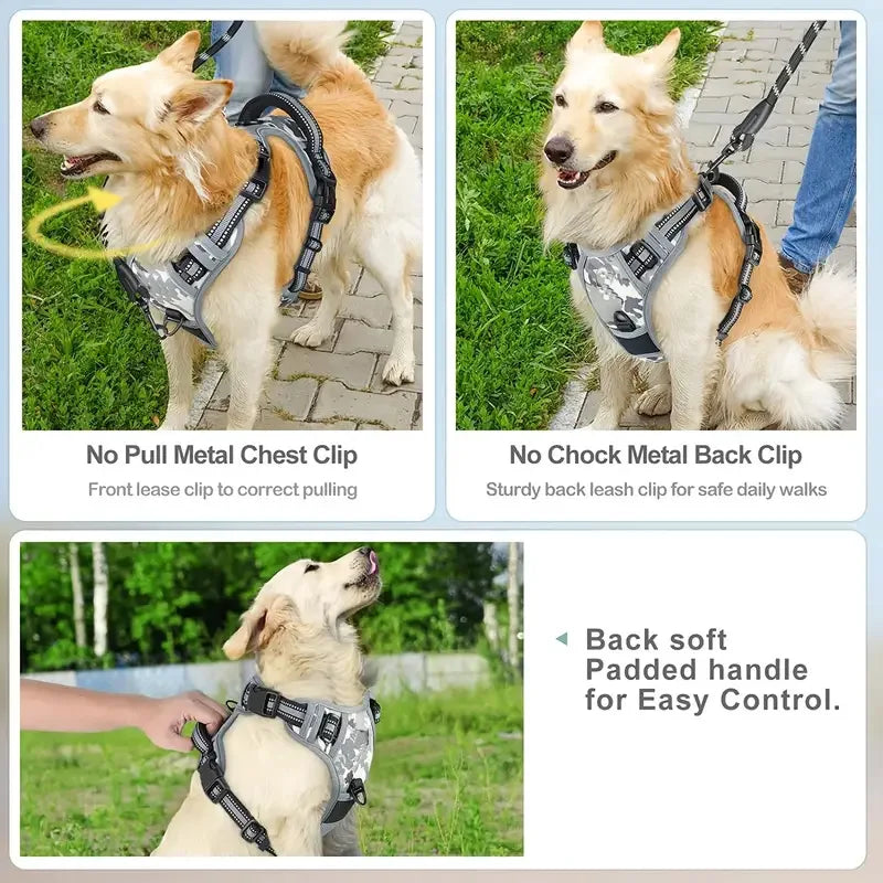 Reflective No-Pull Training Harness