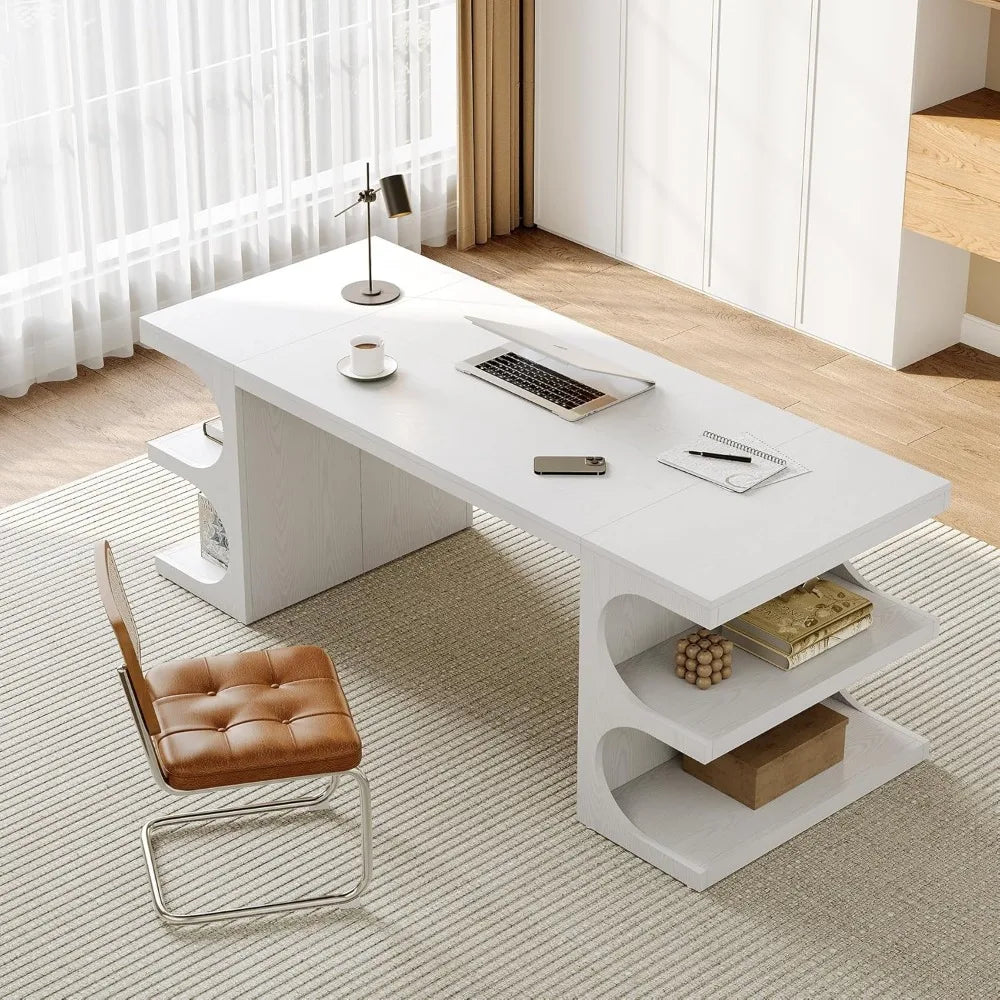 62.2-Inch Modern Executive Desk