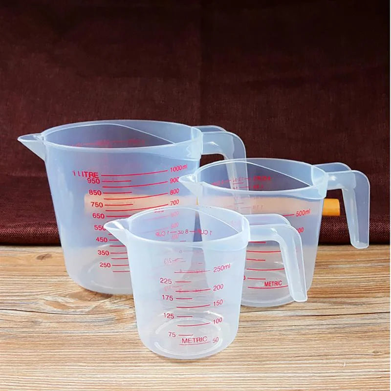 3pcs Plastic Baking Measuring Cups