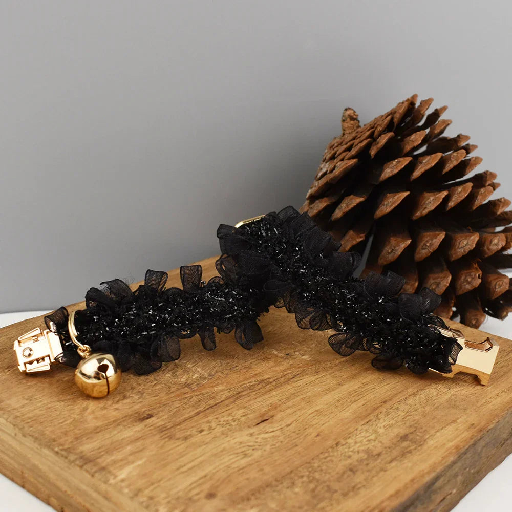 Personalized Lace Cat Adjustable Collar