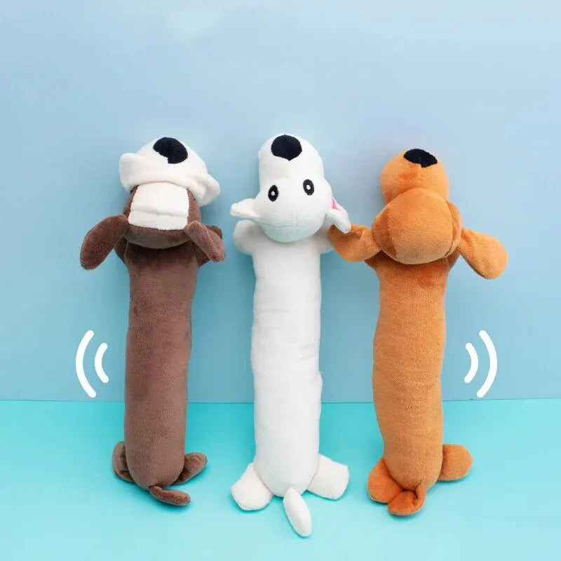 Interactive Squeaky Molar Dog Toy