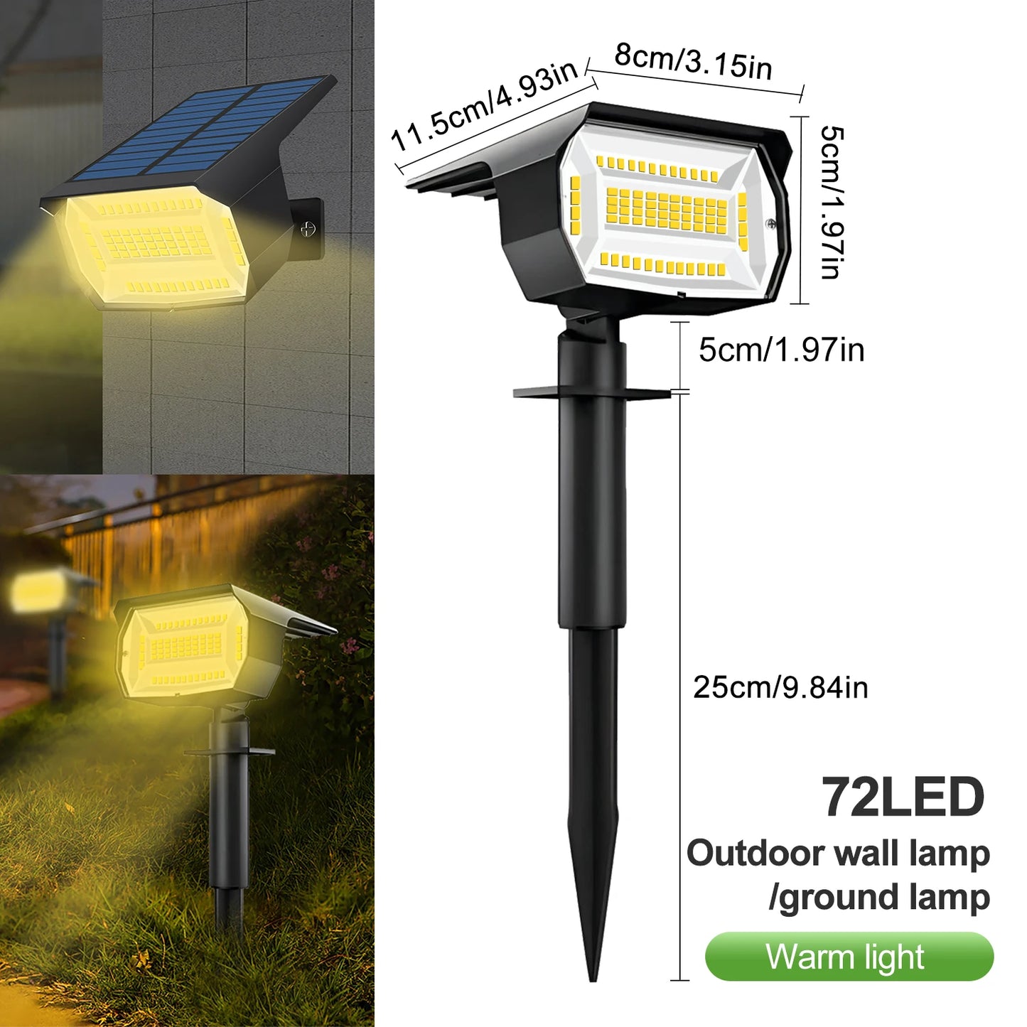 Solar LED Landscape Spotlights