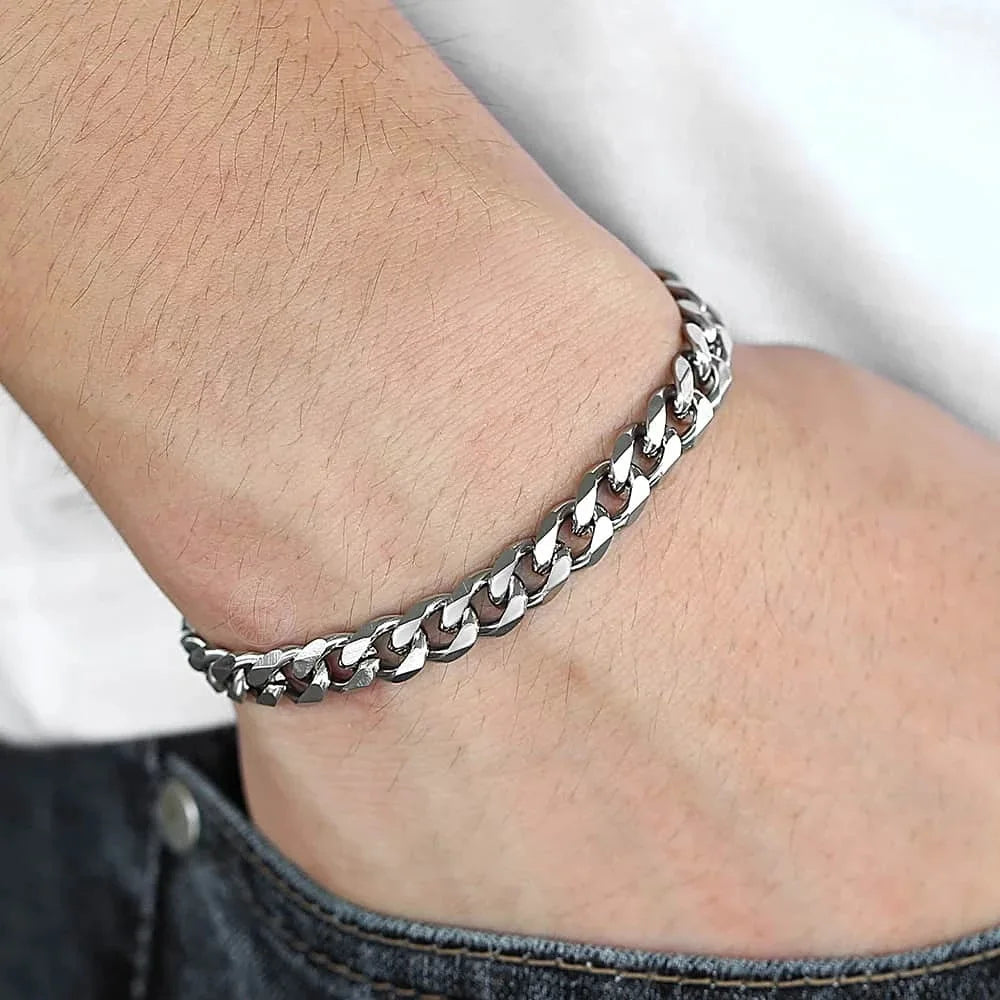 Trendy Stainless Steel Cuban Bracelet