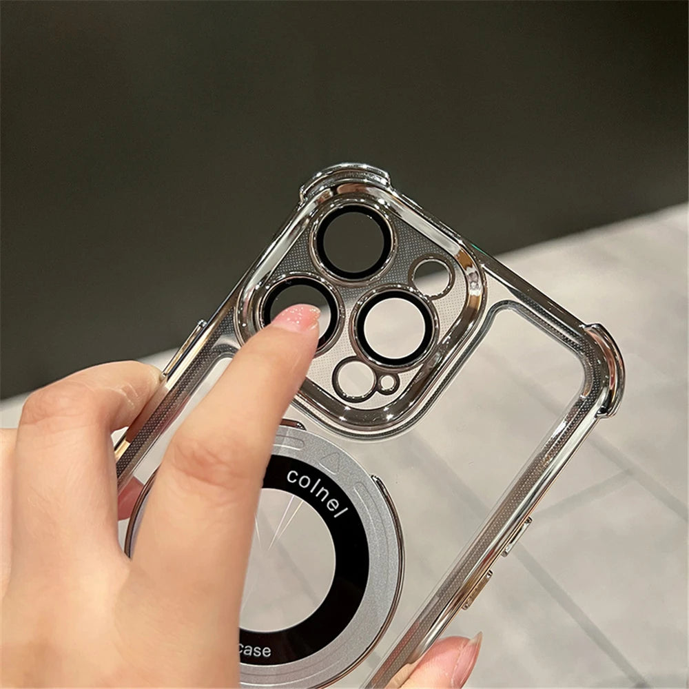 Luxury Magnetic Clear iPhone Case
