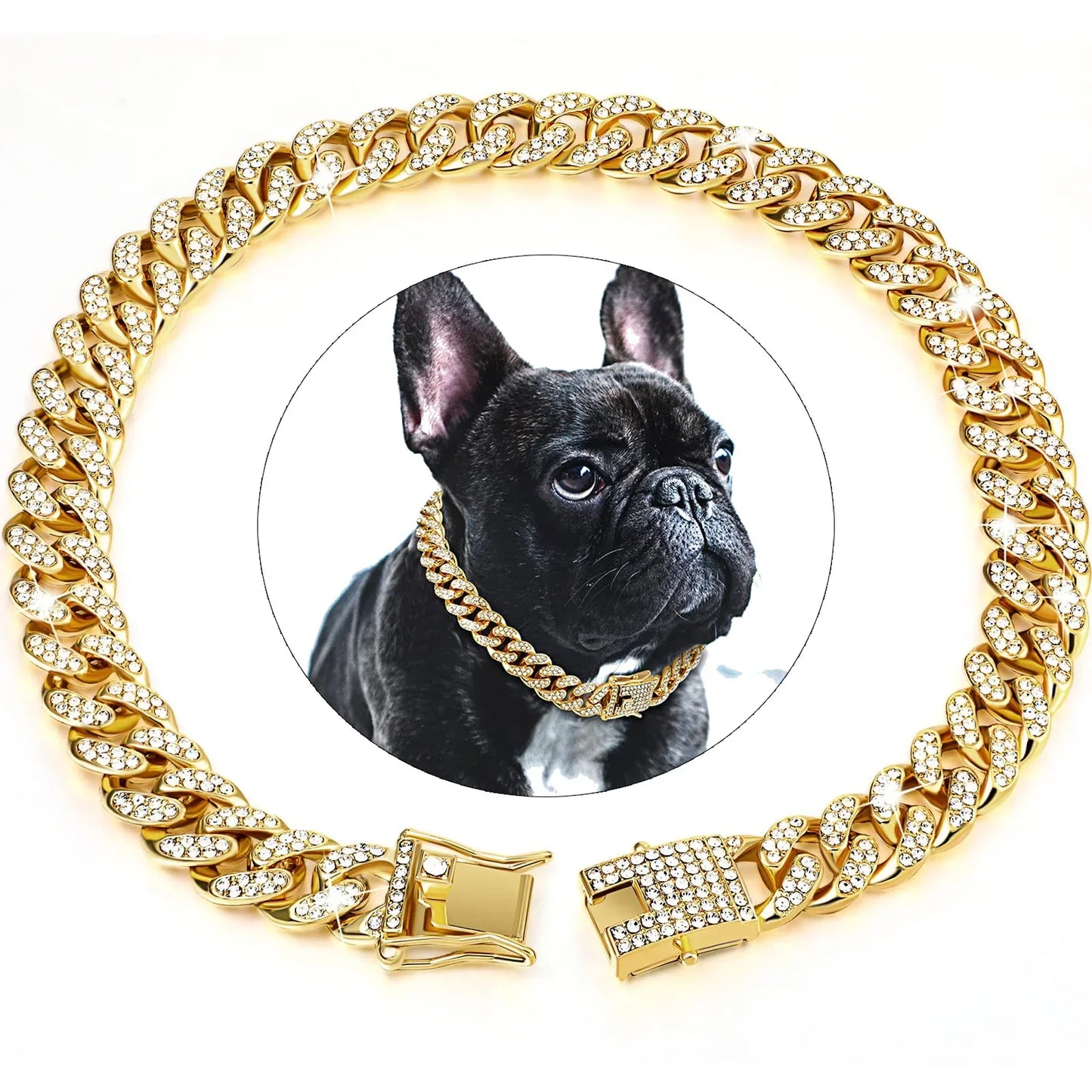 Diamond Cuban Link Pet Collar