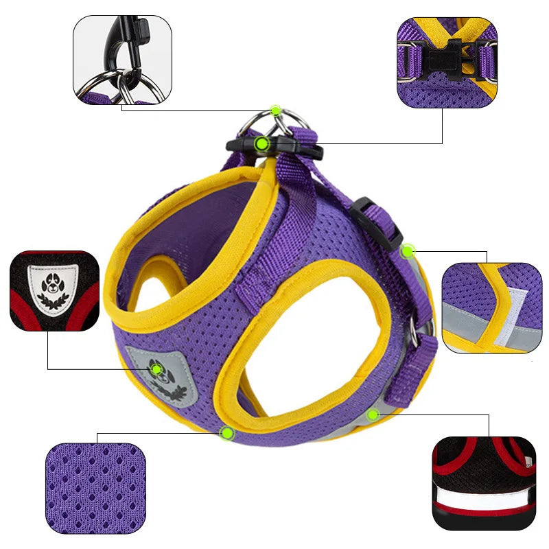 Adjustable Reflective Pet Harness
