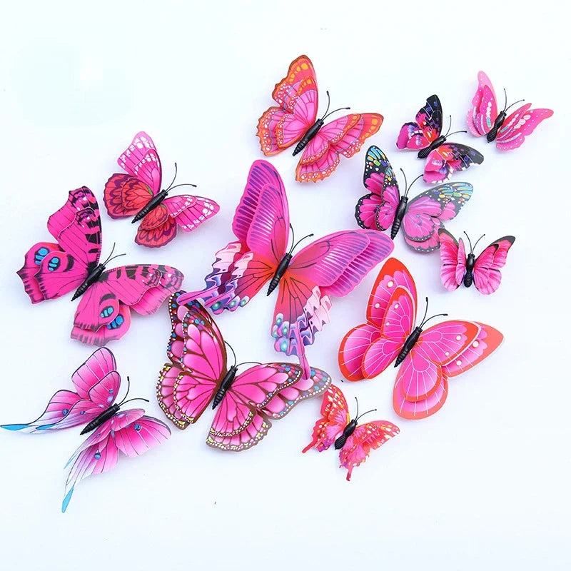 Vibrant Butterfly Fridge Magnets