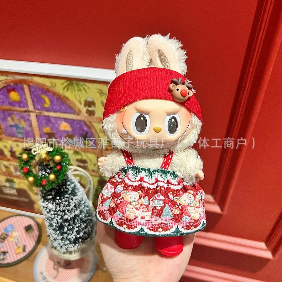 Labubu Santa & Snowman Outfit