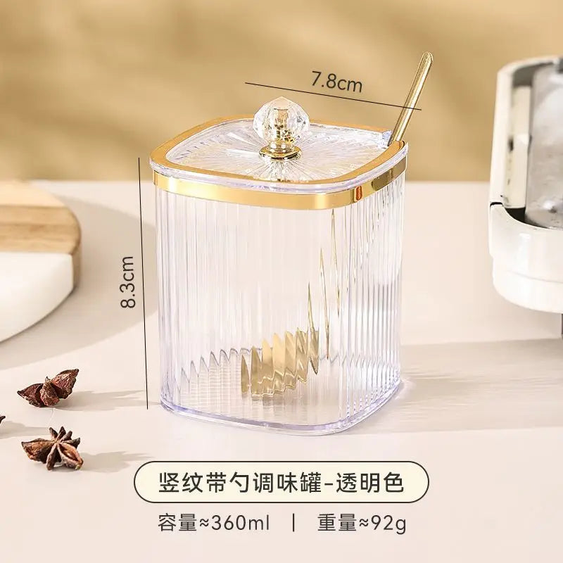 Luxury Gold Spice Jar Set