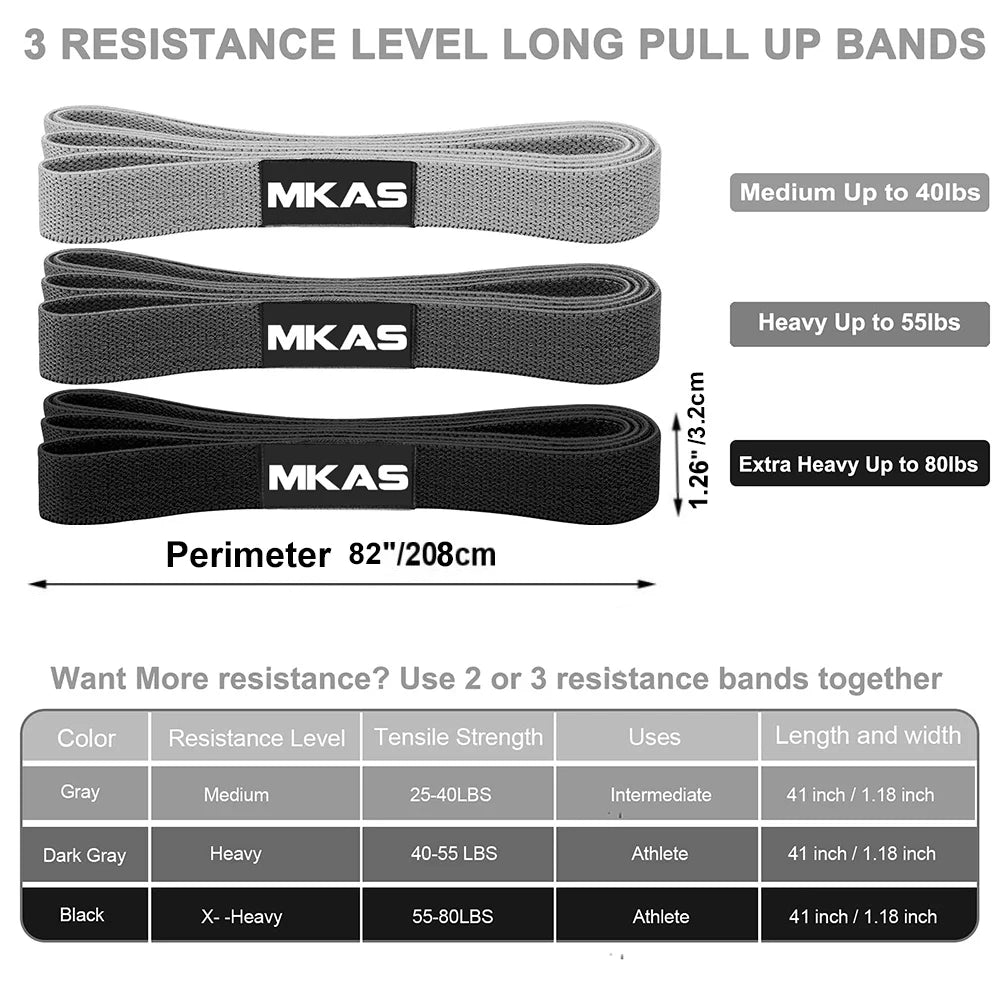 MKAS Long Resistance Band Set