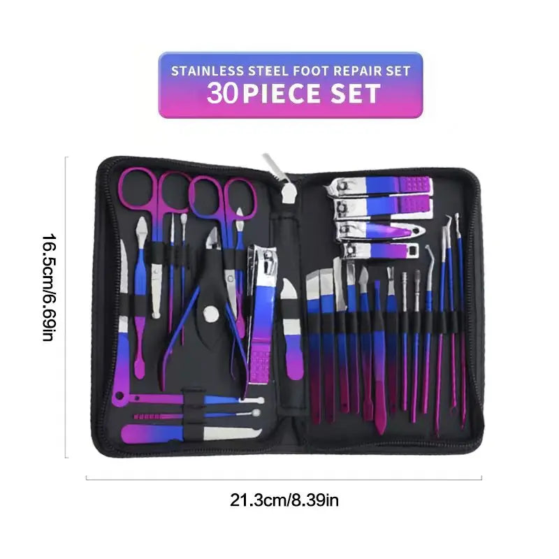 Professional Stainless Steel Manicure Set