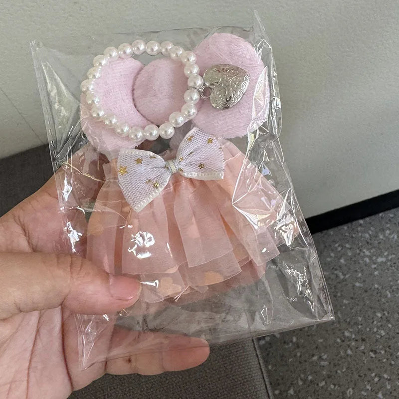 Labubu Yarn Skirt Accessory Set