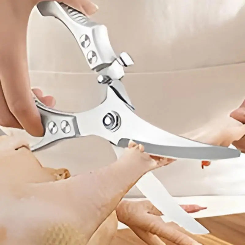 Anti-Slip Chicken Cutting Scissors (stainless steel )