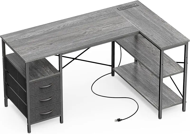 47-Inch L-Shaped Office Desk