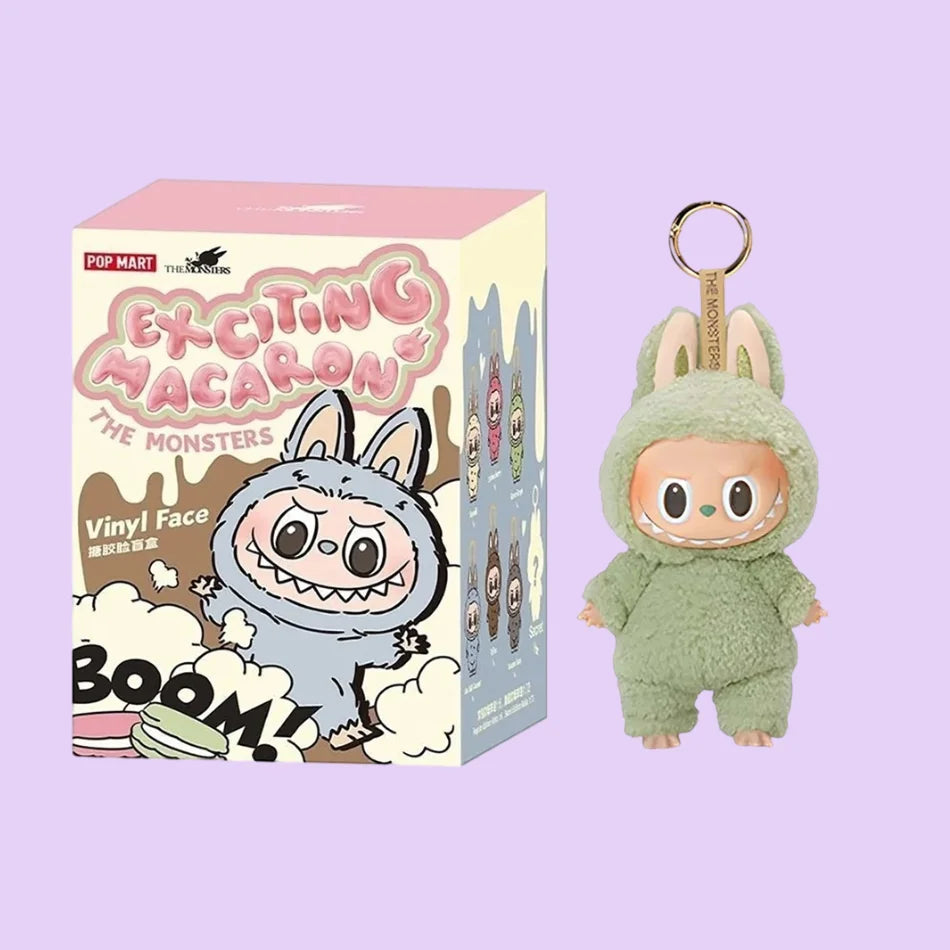 Hot Sales Anime Macaron Labubu Seat Series Keychain