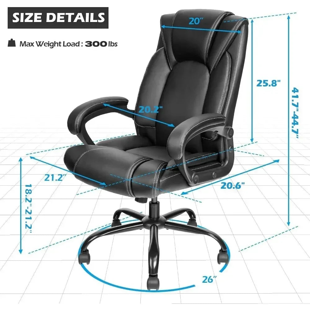 GUANGBAI Ergonomic Leather Executive Office Chair