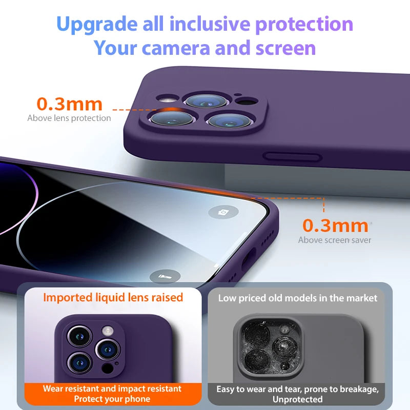 Liquid Silicone Soft iPhone Case