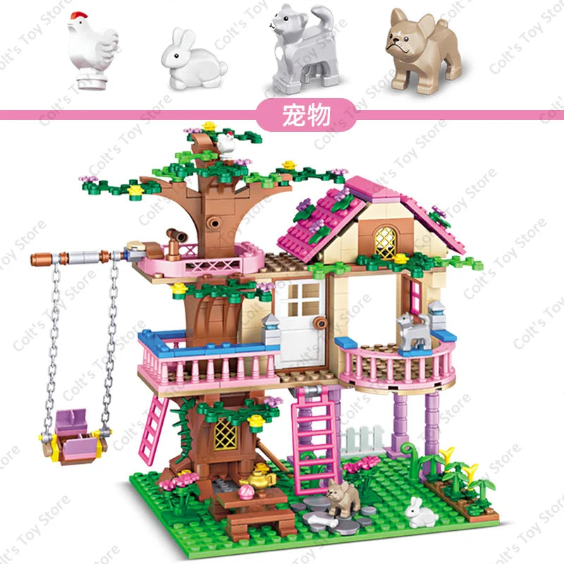 Girls Tree House Blocks