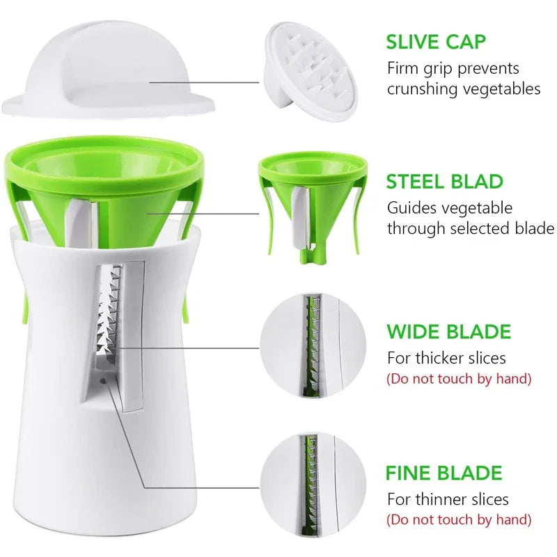 LMETJMA Heavy Duty Vegetable Spiralizer
