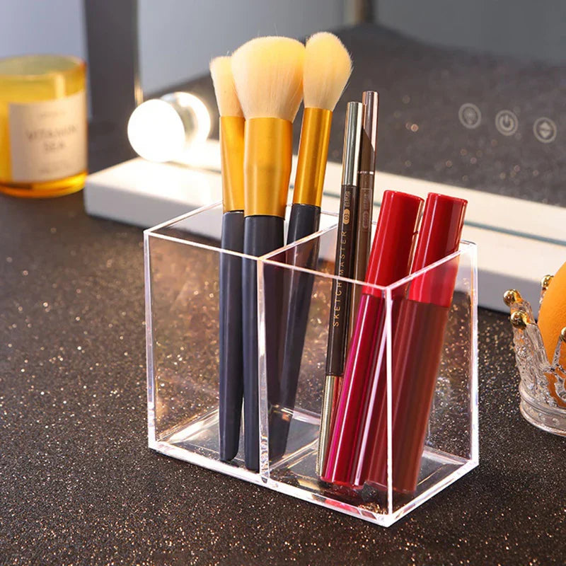2-Grid Transparent Brush Organizer