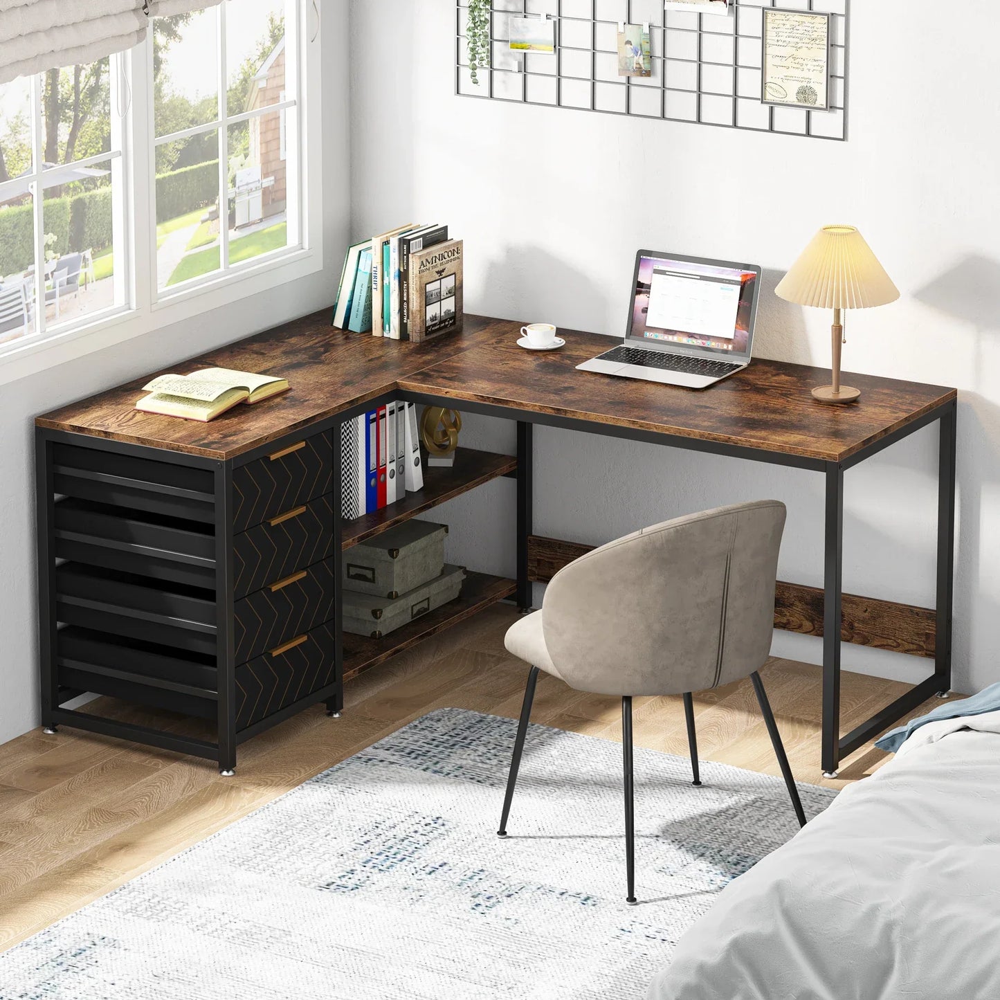 Tribesigns L-Shaped Office Desk