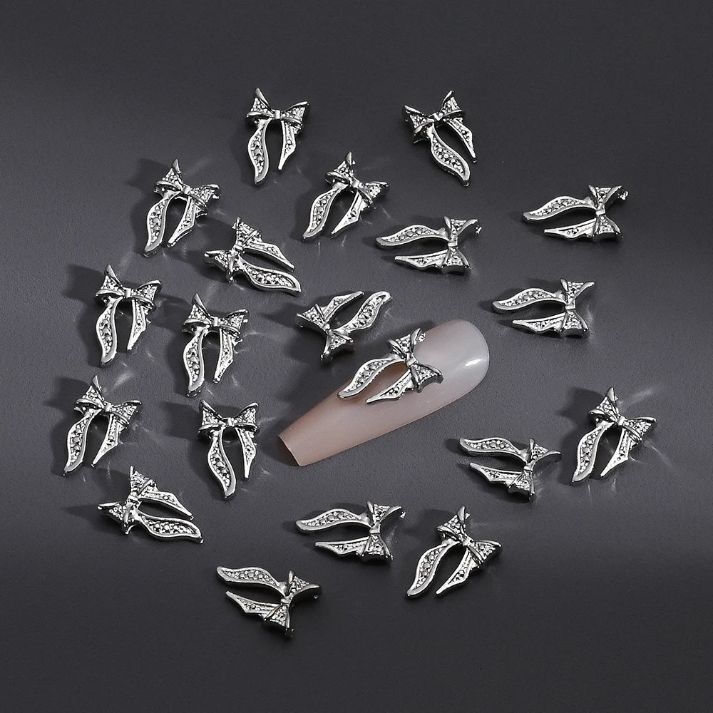 Gold/Silver Butterfly Nail Charms