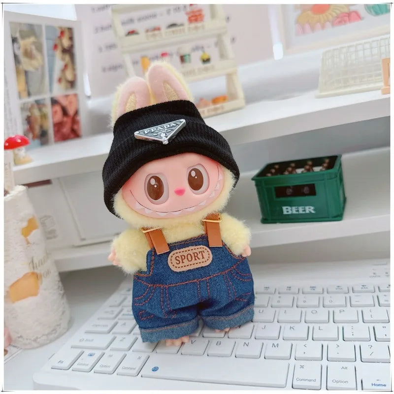 Labubu Denim Hoodie Outfit Set