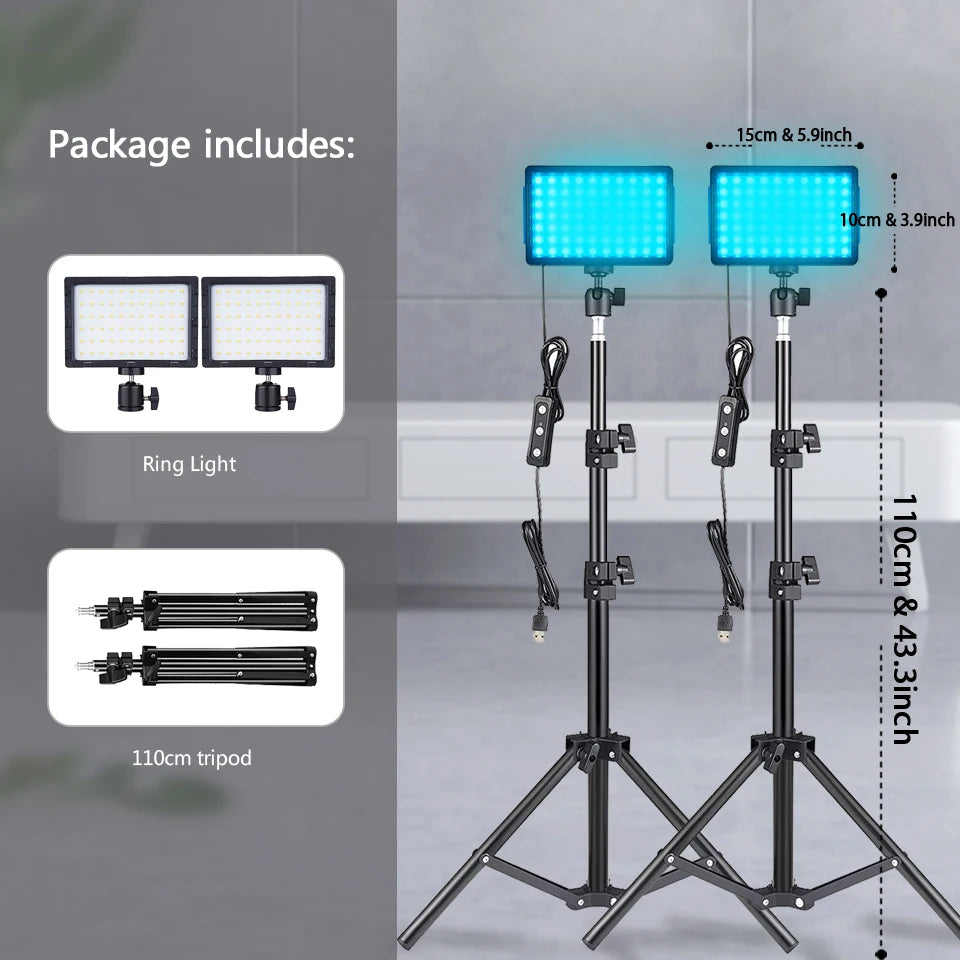 LED Video Light Panel Kit