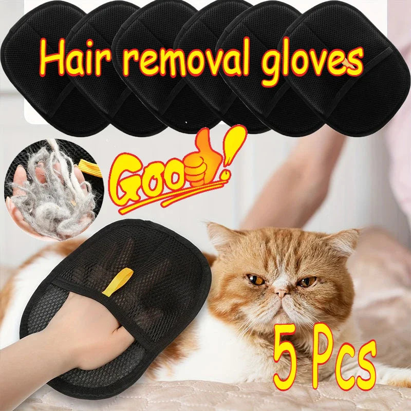 Soft Pet Grooming Hair Gloves