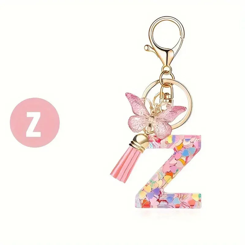 A-Z Letter Metal Keychain