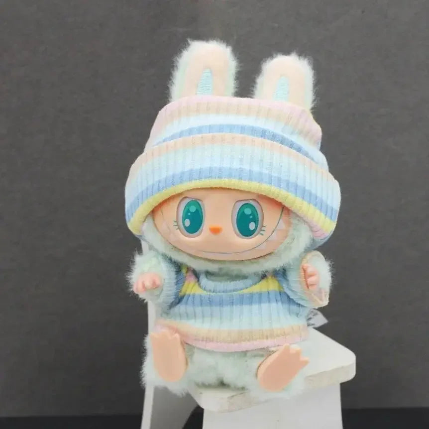 Labubu Solid Color Hoodie Set