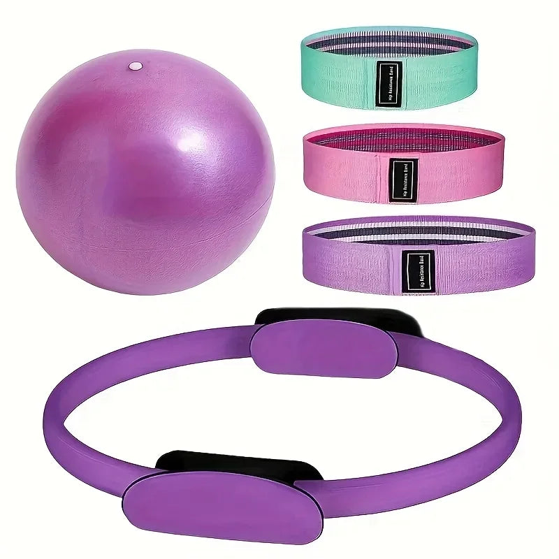 5-Piece Yoga Pilates Ring Set