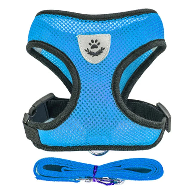 Adjustable Cat Dog Harness Set
