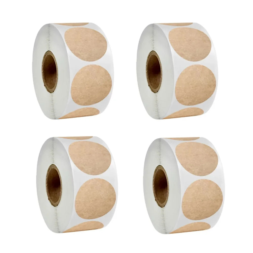 Kraft Round Label Stickers