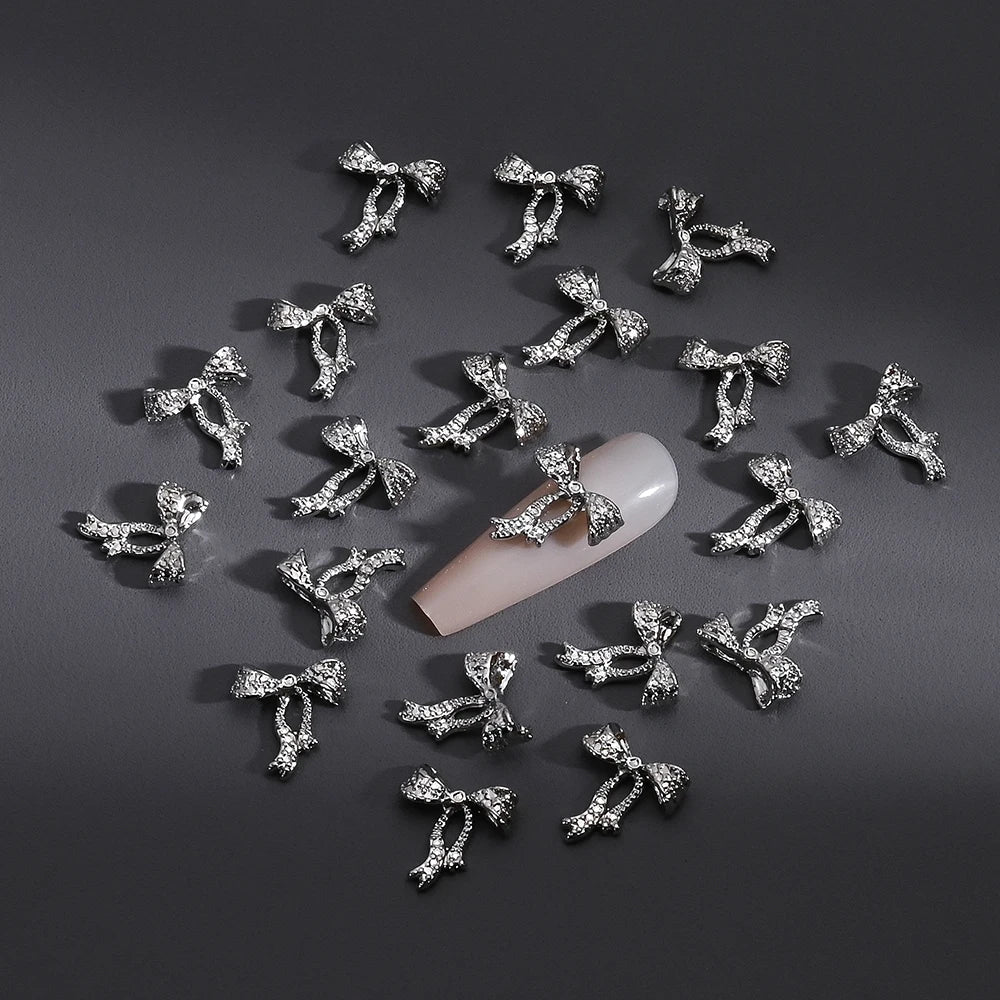 Gold/Silver Butterfly Nail Charms