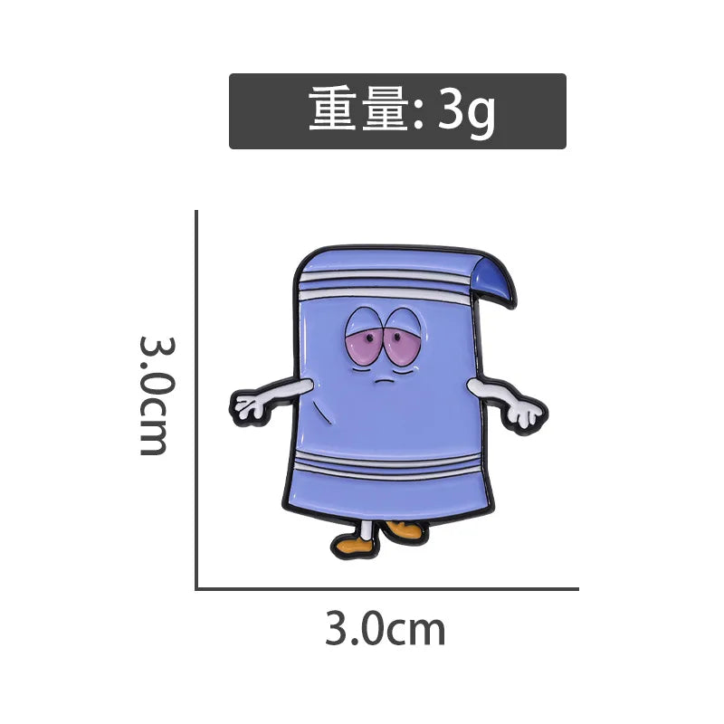 Cartoon Metal Badge Brooch Pin