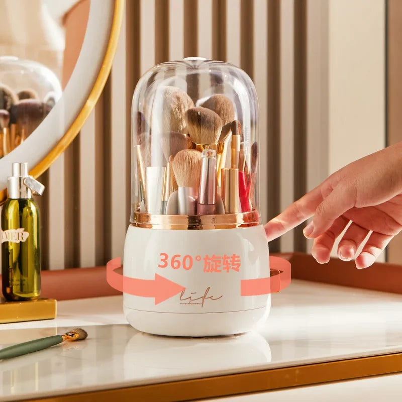 360° Rotating Clear Makeup Organizer