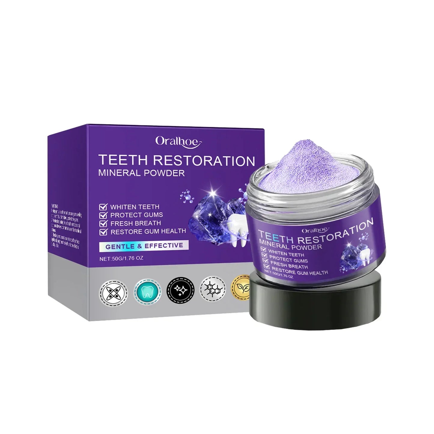 Teeth Restoration Whitening Mineral Powder