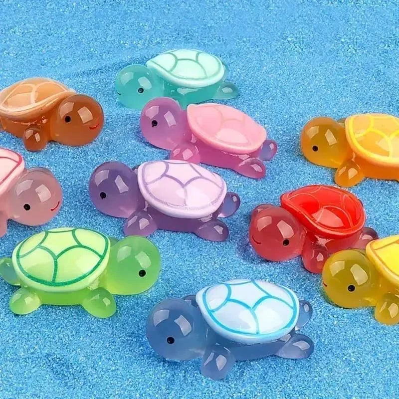 Mini Luminous Turtle Ornaments Set