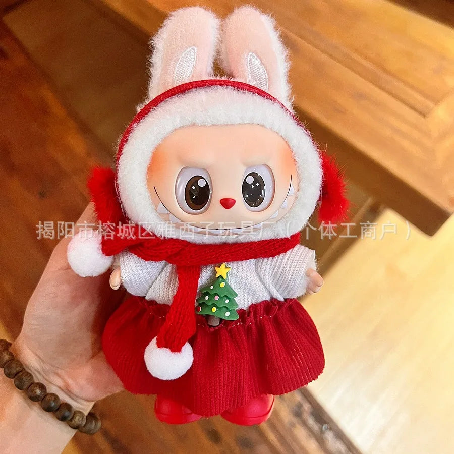 Labubu Santa & Snowman Outfit