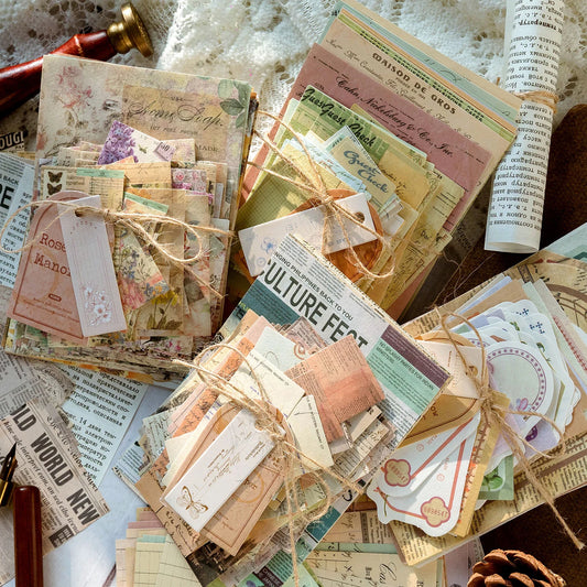 Vintage Scrapbook Paper Kit
