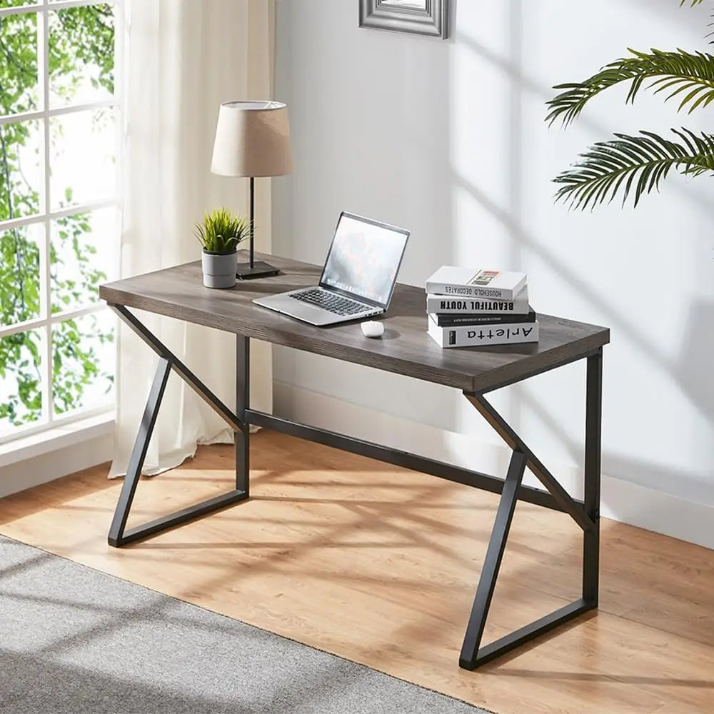 CHENGWEI Rustic Industrial Home Office Desk