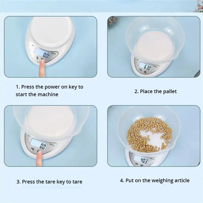 Portable Digital LED Kitchen Scale