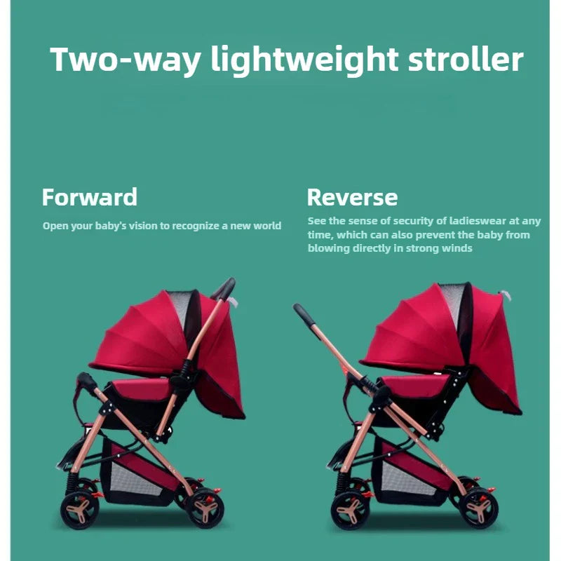 Lightweight Foldable Baby Stroller